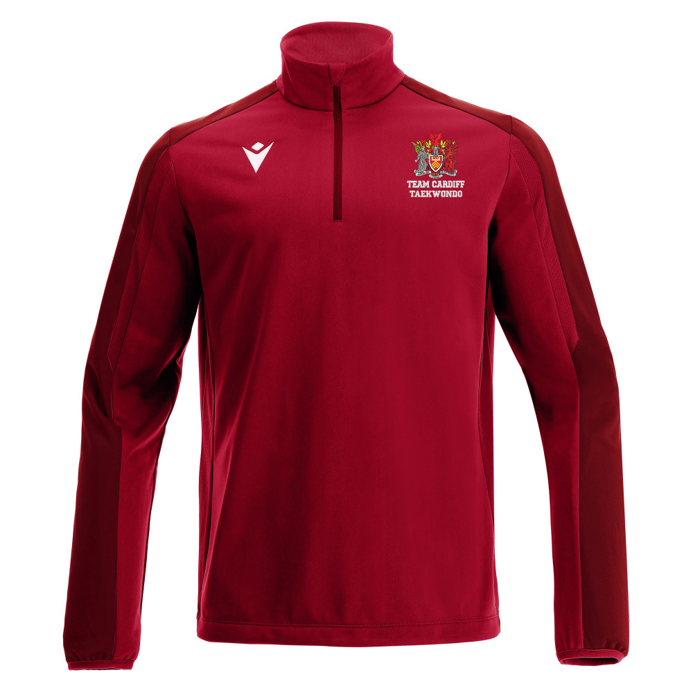 Cardiff University Taekwondo Club - ARNO 1/4 zip top (Red)