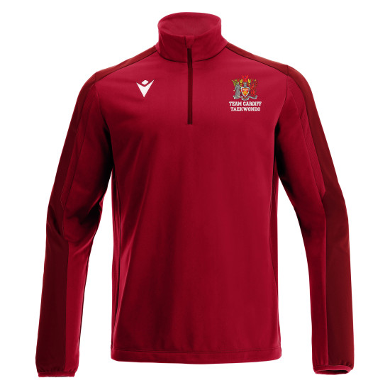 Cardiff University Taekwondo Club - ARNO 1/4 zip top (Red)