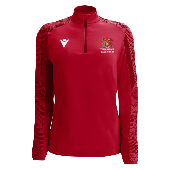 Cardiff University Taekwondo Club - DORA 1/4 zip top (Red)