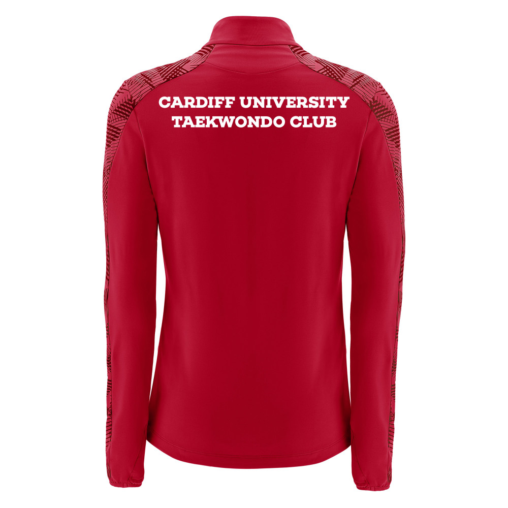 Cardiff University Taekwondo Club - DORA 1/4 zip top (Red)