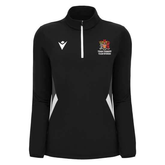 Cardiff University Taekwondo Club - MAIRA 1/4 zip top (Black)