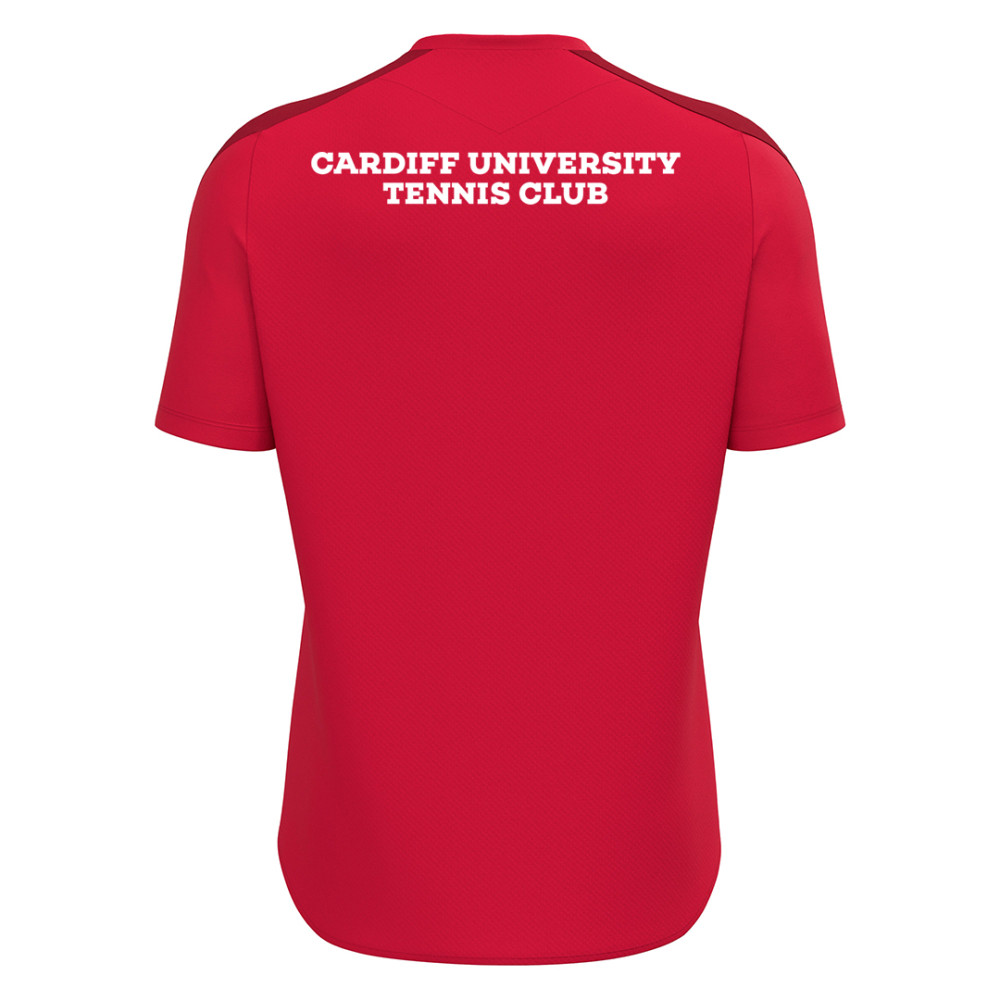 Cardiff University Tennis Club - WISP shirt (Red/White)
