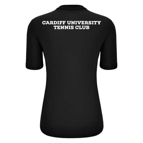 Cardiff University Tennis Club - ARIEL shirt (Black)