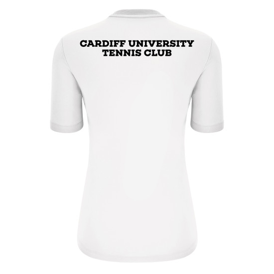 Cardiff University Tennis Club - ARIEL shirt (White)
