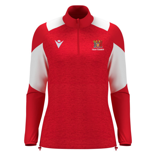 Cardiff University Tennis Club - CHANTICO 1/4 zip top (Red)