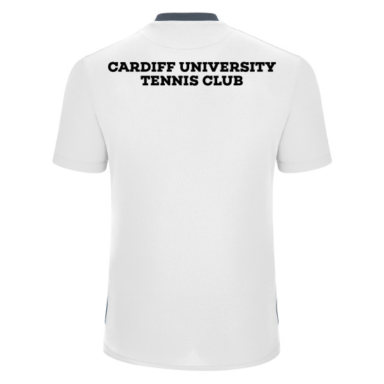 Cardiff University Tennis Club - SHEDIR shirt (White)
