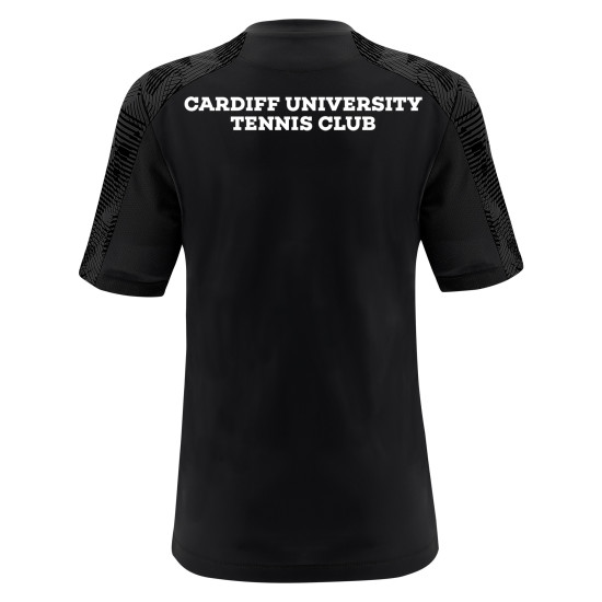 Cardiff University Tennis Club - BELLATRIX shirt (Black/Dark Grey)