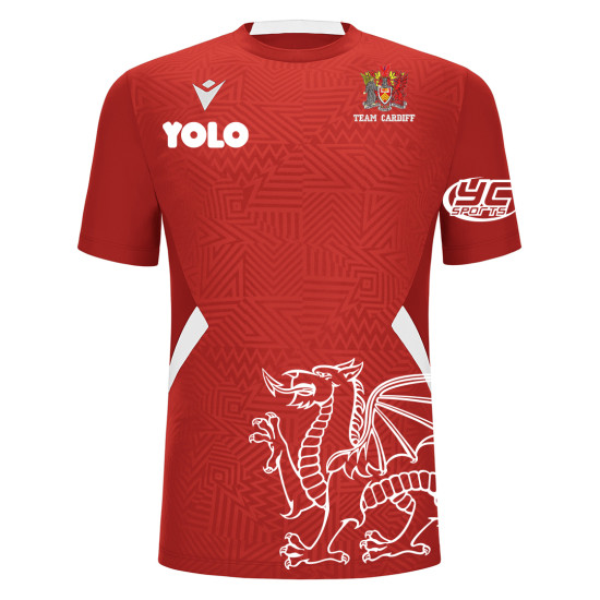 Cardiff University Tennis Team - Match Kit - SHEDIR DTF shirt (Red/White)