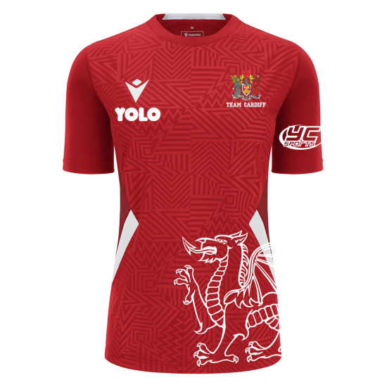 Cardiff University Tennis Team - Match Kit - SKAT DTF shirt (Red/White)