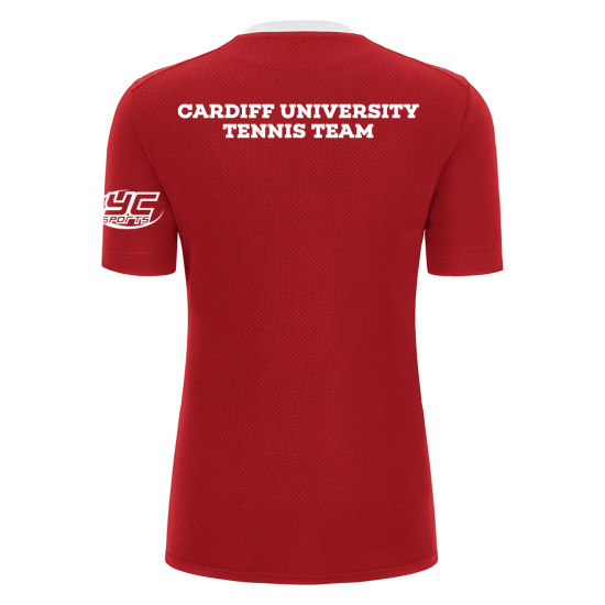 Cardiff University Tennis Team - Match Kit - SKAT shirt (Red/White)