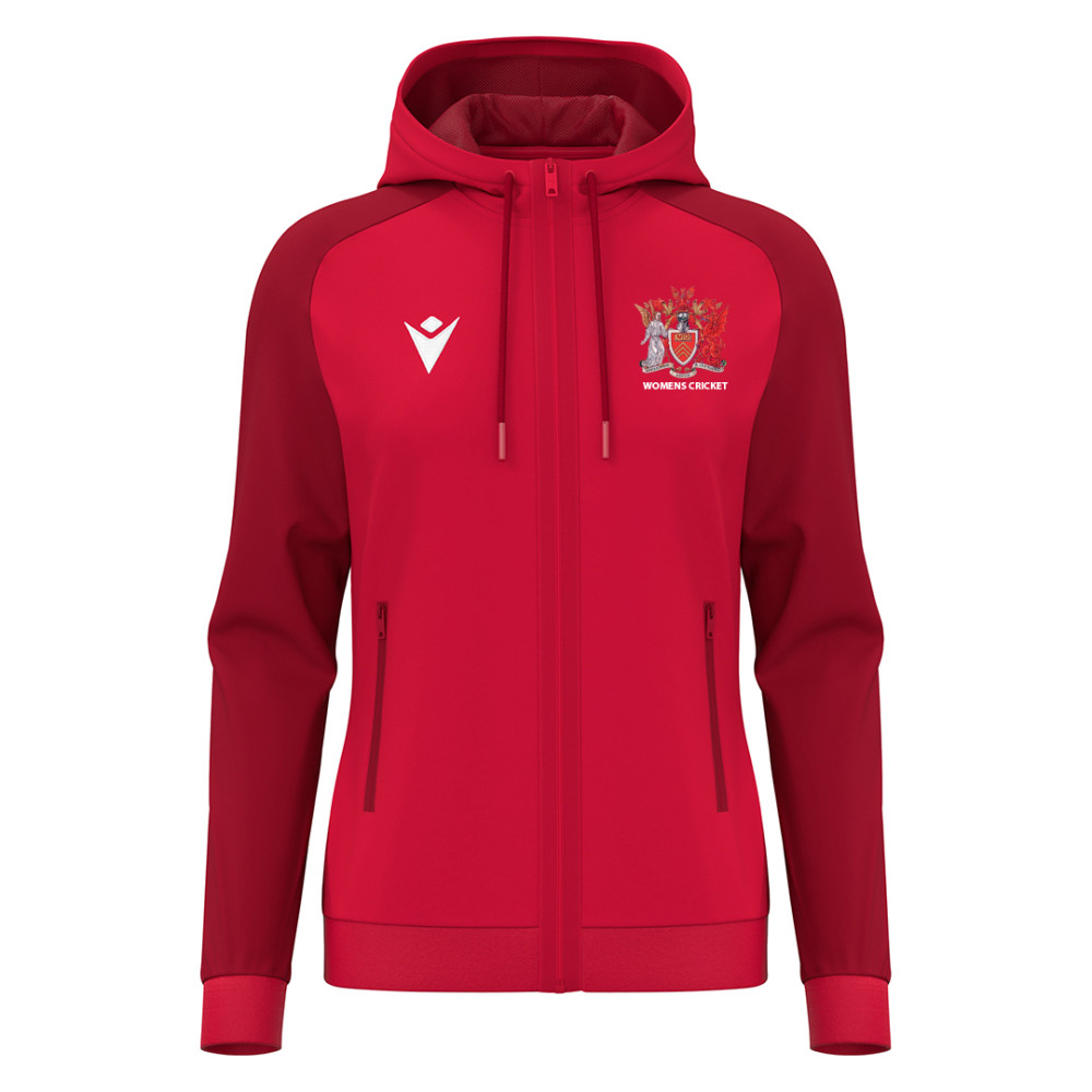 Cardiff University Ladies Cricket - ATLAS full zip hoody (Red)