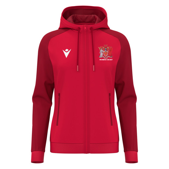 Cardiff University Ladies Cricket - ATLAS full zip hoody (Red)