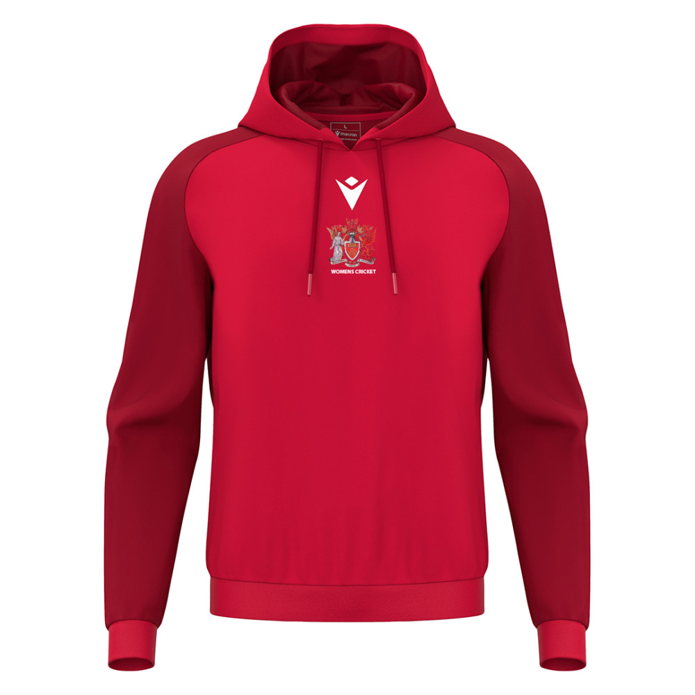 Cardiff University Ladies Cricket - HORN hoody (Red)