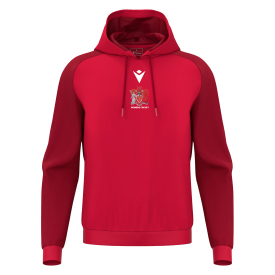 Cardiff University Ladies Cricket - HORN hoody (Red)