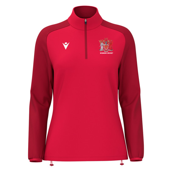 Cardiff University Ladies Cricket - LENA 1/4 zip top (Red)