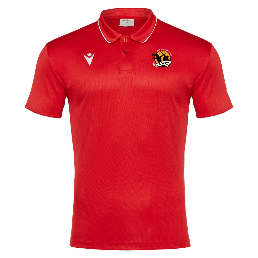 Cardiff Volleyball Club - DRACO polo (Red)