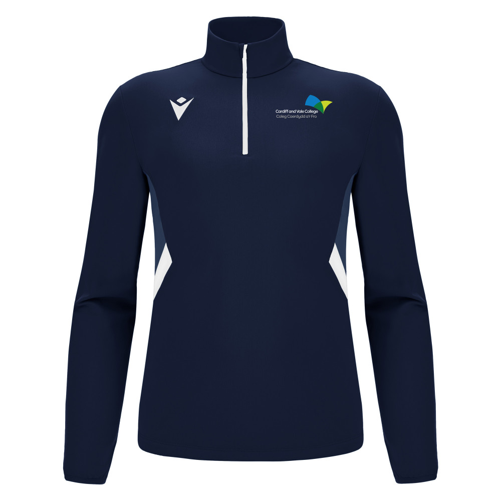 CAVC Netball - PIAVE 1/4 zip top (Navy/White)