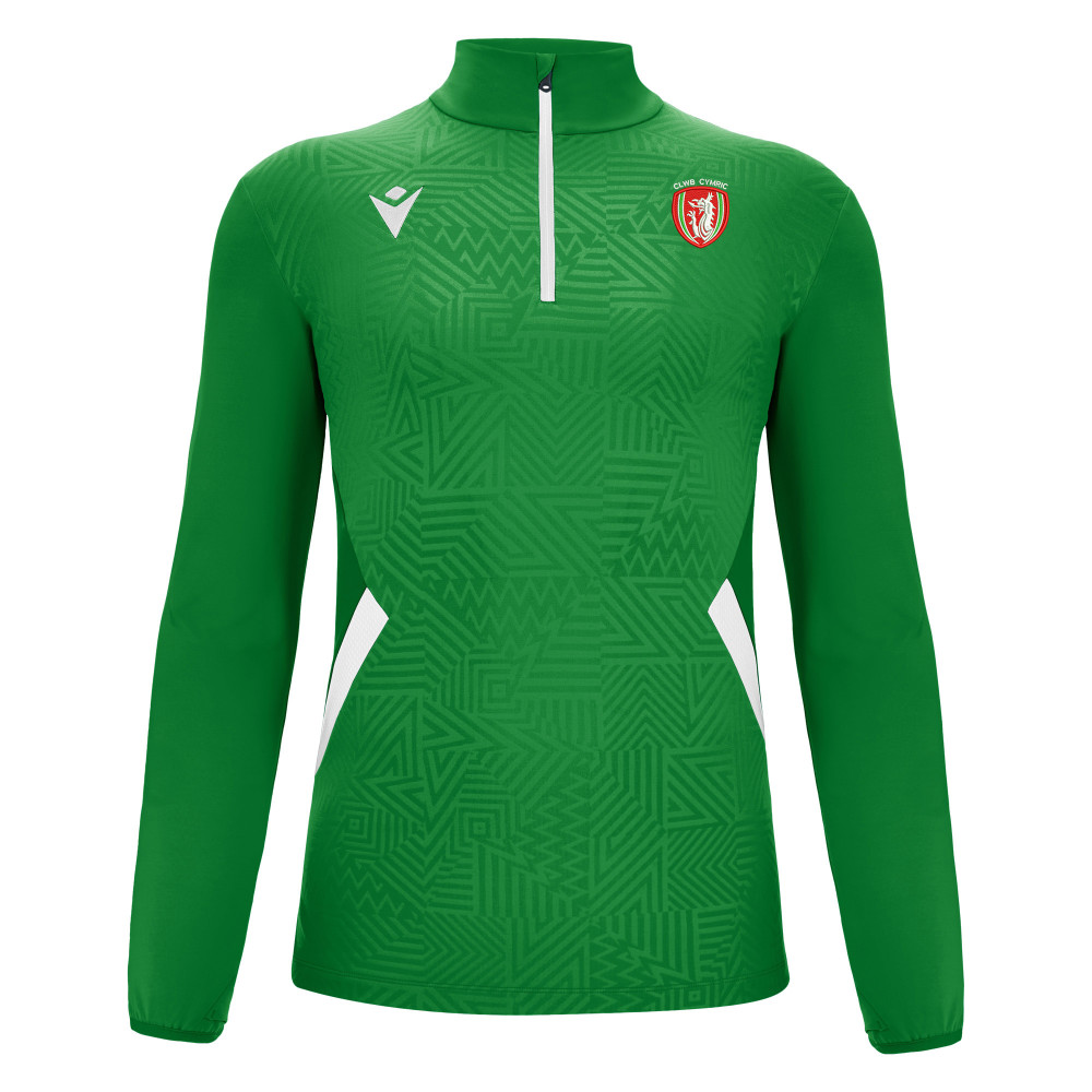 Clwb Cymric - FRASER 1/4 zip top (Green)