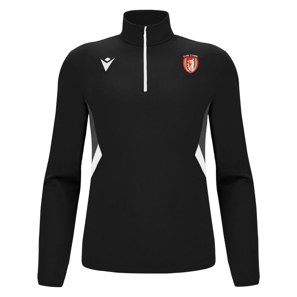 Clwb Cymric - PIAVE 1/4 zip top (Black)