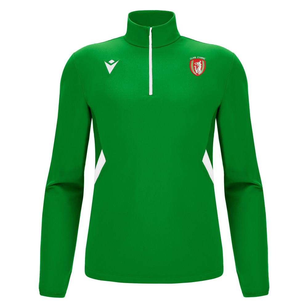 Clwb Cymric - PIAVE 1/4 zip top (Green)