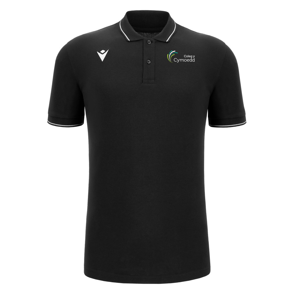Ystrad Mynach - COMEDY ECO polo (Black)
