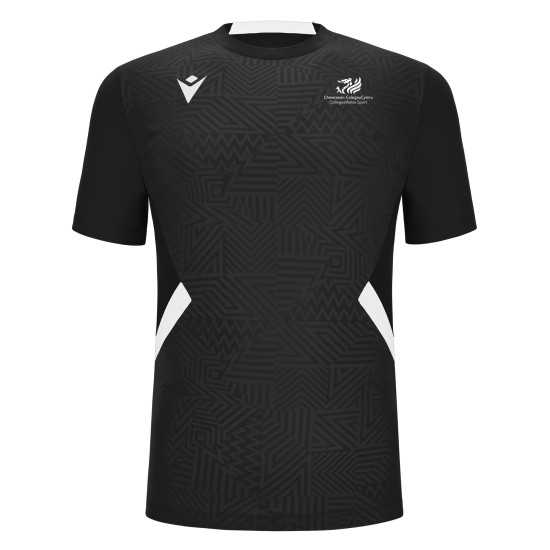 CollegesWales Sport Cricket - SHEDIR shirt (Black/White)