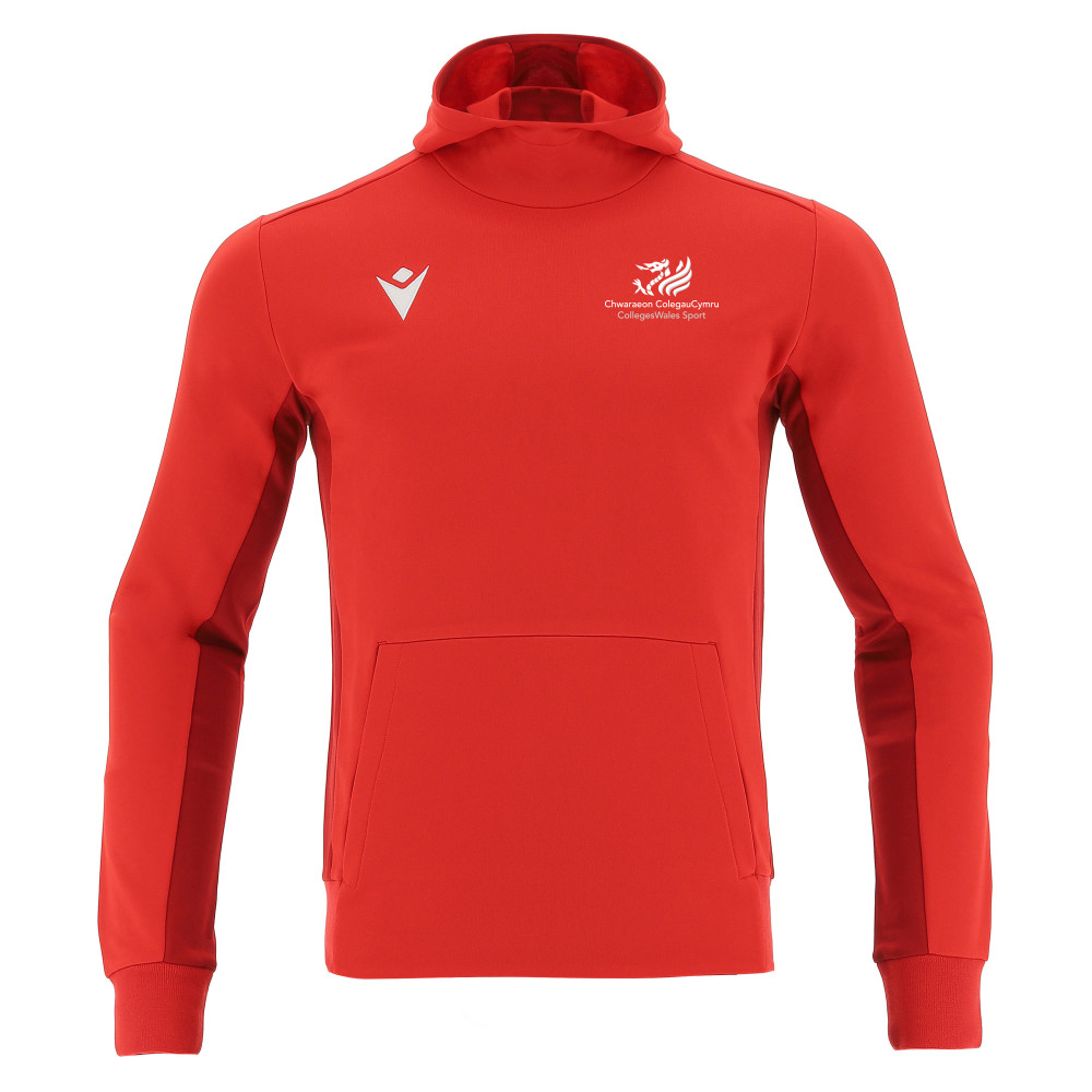 CollegesWales Sport Netball - ELECTRO hoody (Red)