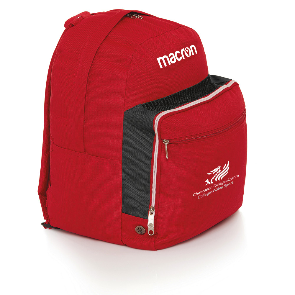 CollegesWales Sport Netball - TRANSIT rucksack (Red/Black)