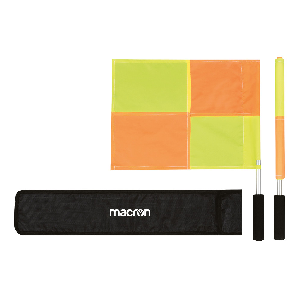 FAW Referee - Linesman Kit 2 Sticks + 2 Flags (In Bag) Aluminum