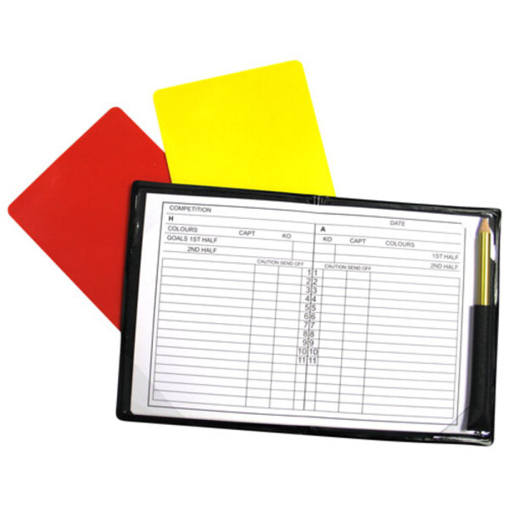 FAW Referee - NOTEBOOK with cards