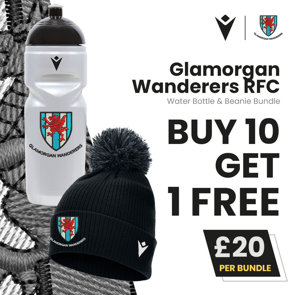 Glamorgan Wanderers - Water Bottle & Beanie Bundle