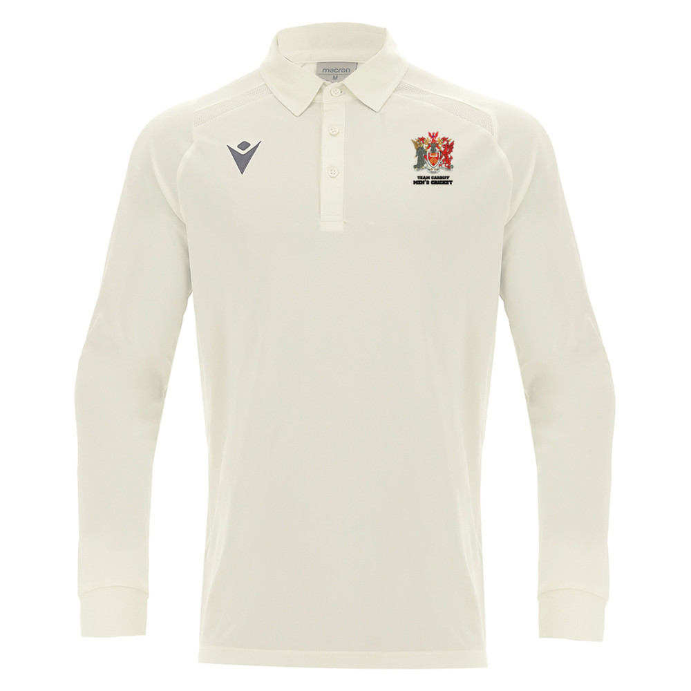Mens Cricket - HUTTON shirt LONG SLEEVE (Off White)