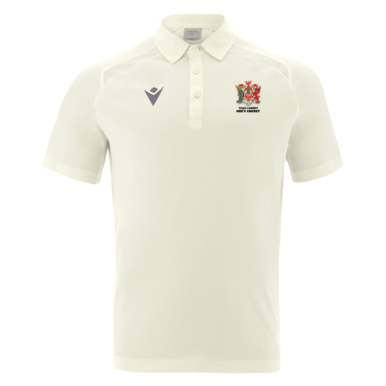 Mens Cricket - HUTTON shirt SHORT SLEEVE (Off White)