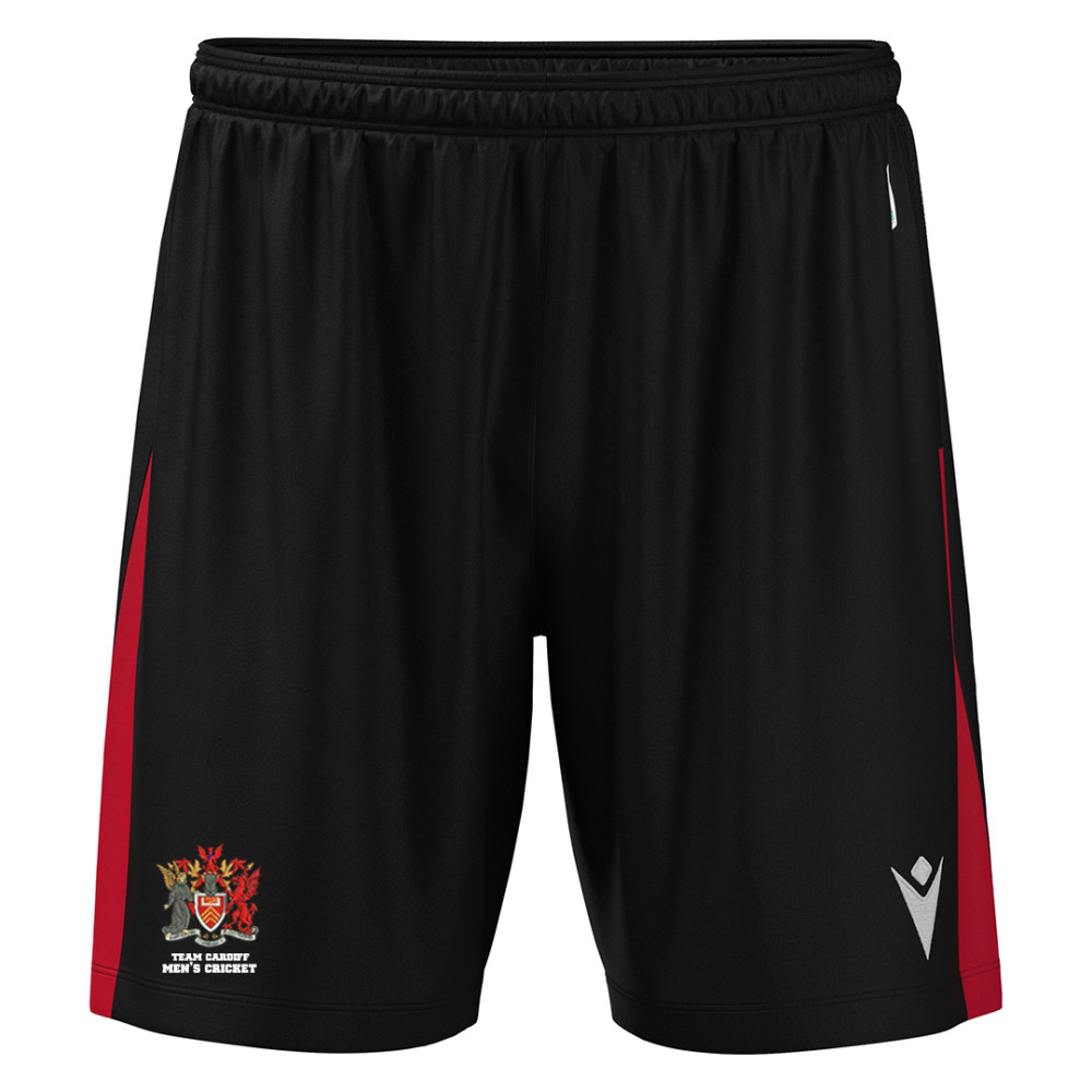 Mens Cricket - SKARA ECO shorts (Black/Red)