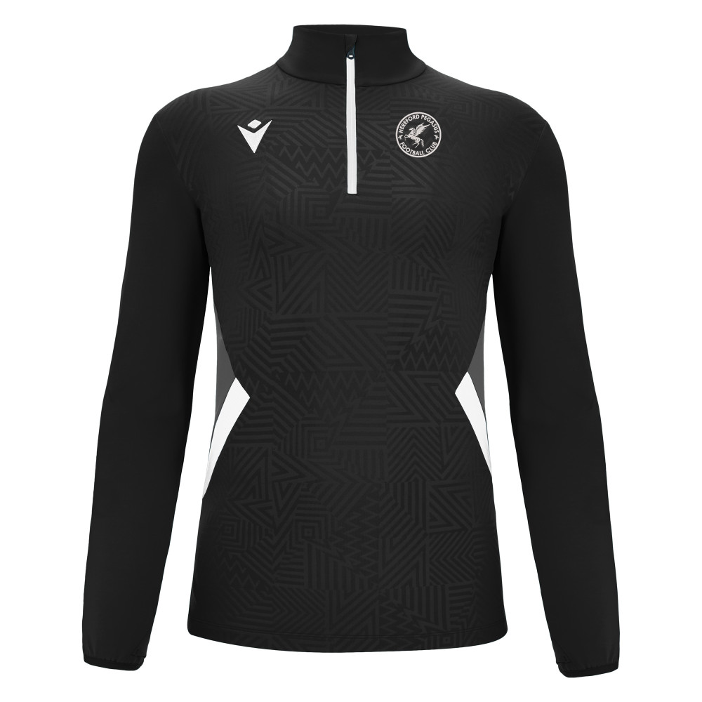 Hereford Pegasus FC - FRASER 1/4 zip top (Black/White)