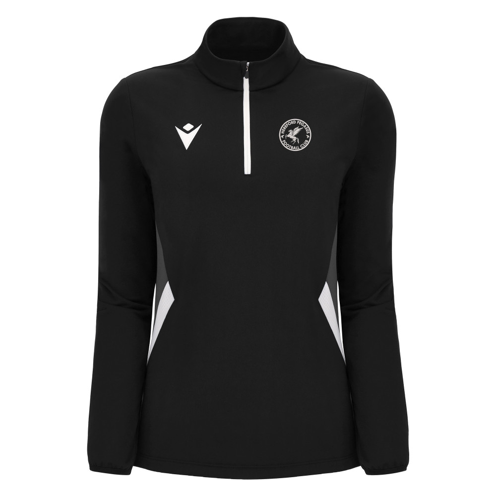 Hereford Pegasus FC - MAIRA 1/4 zip top (Black/White)