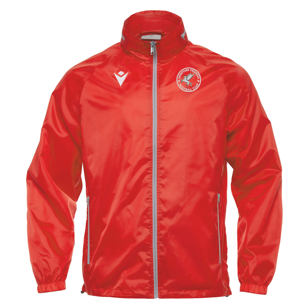 Hereford Pegasus FC - PRAIA HERO full zip windbreaker (Red)