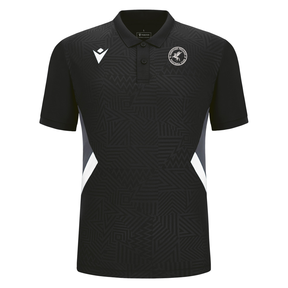 Hereford Pegasus FC - RAP polo (Black/White)