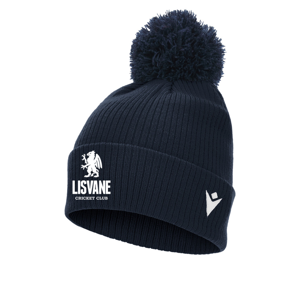 Lisvane CC - SNOW ponpom bonnet (Navy)