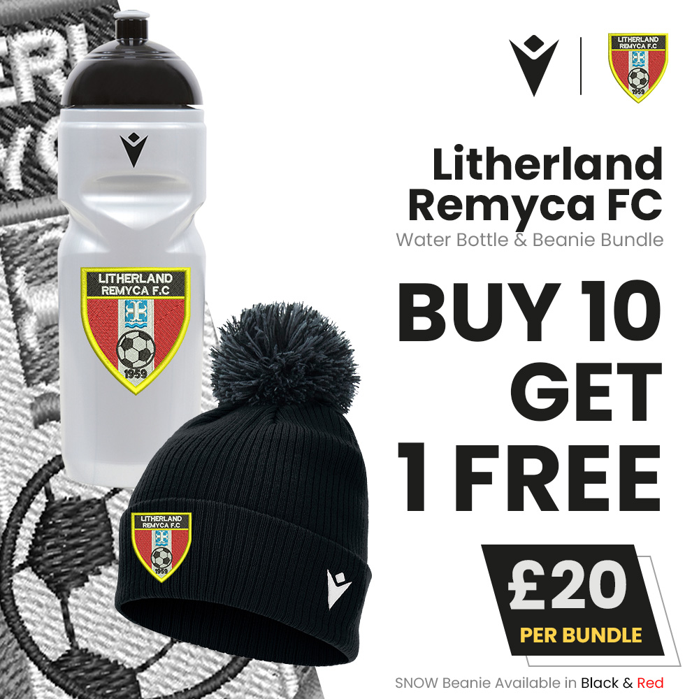 Litherland Remyca FC - Water Bottle & Beanie Bundle