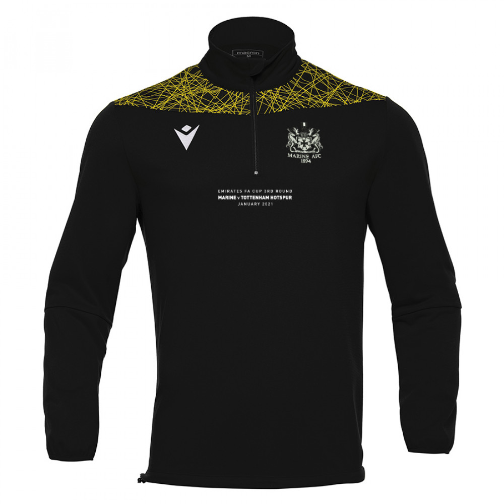 Marine FC - FA CUP Tagus Quarter Zip Top (Black/Yellow)