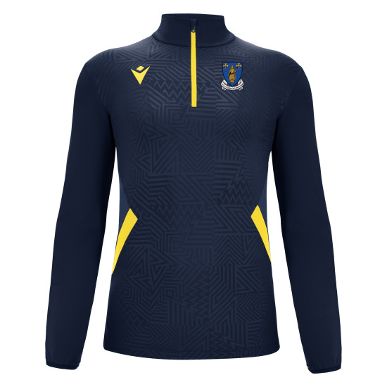 Merthyr Schools Rugby - FRASER 1/4 zip top (Navy/Yellow)