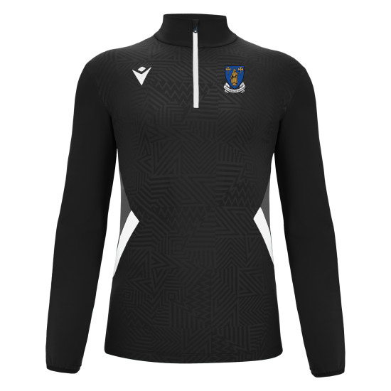 Merthyr Schools Rugby - STAFF FRASER 1/4 zip top (Black/White)