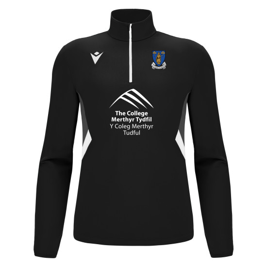 Merthyr Schools Rugby - STAFF PIAVE 1/4 zip top (Black)