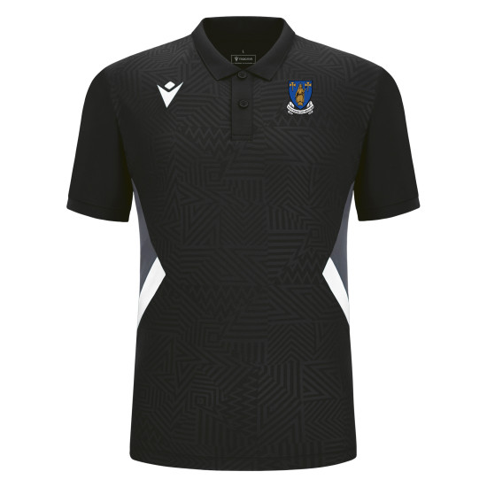 Merthyr Schools Rugby - STAFF RAP polo (Black/White)