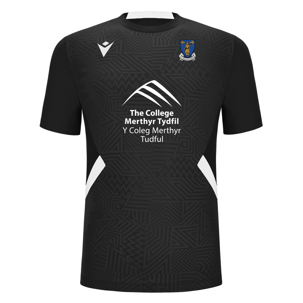 Merthyr Schools Rugby - STAFF SHEDIR shirt (Black/White)