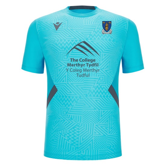 Merthyr Schools Rugby - STAFF SHEDIR shirt (Neon Sky / Anthracite)