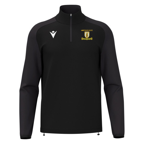 Merthyr RFC - ISEN 1/4 zip top (Black)