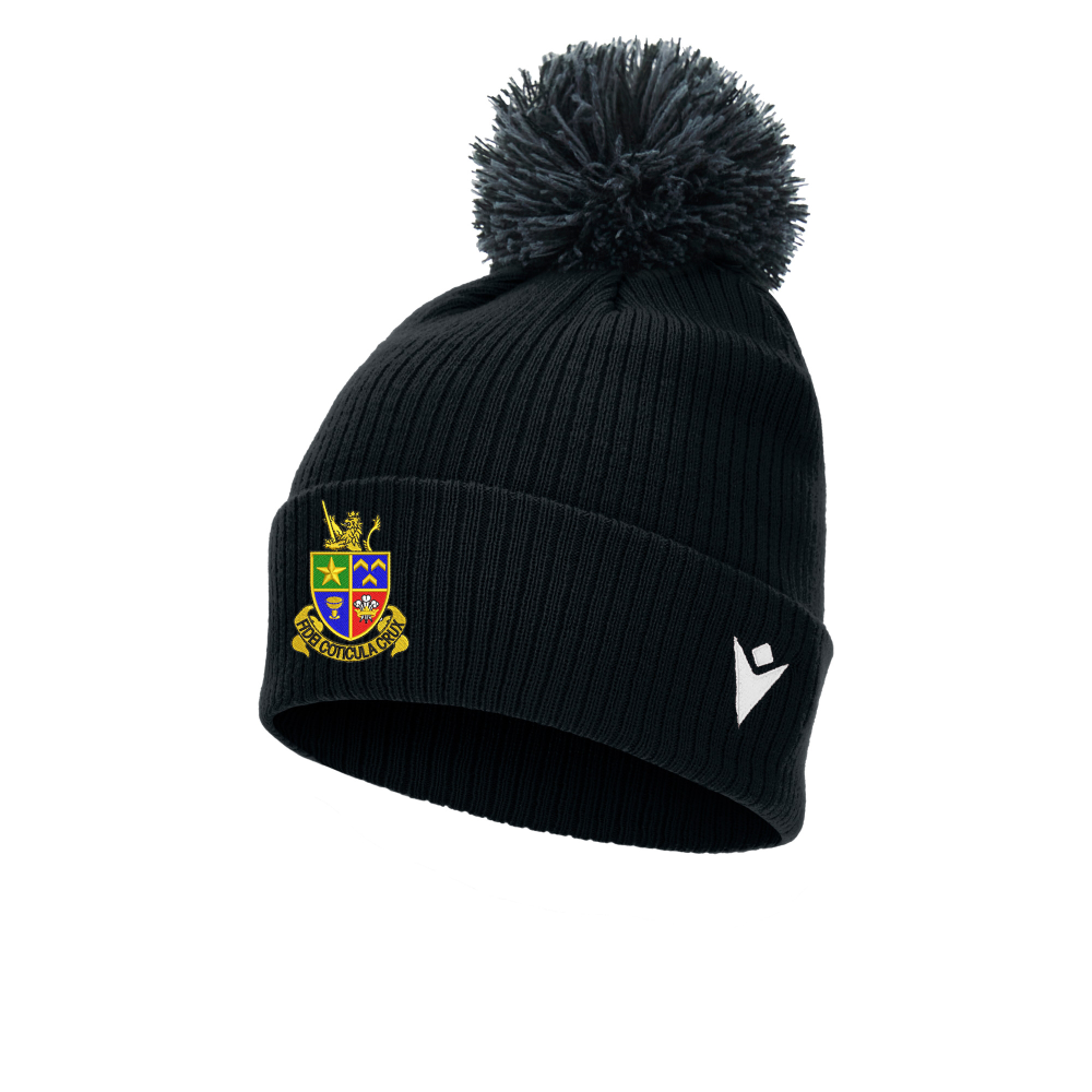 Old Illtydians RFC - SNOW ponpom bonnet (Black)