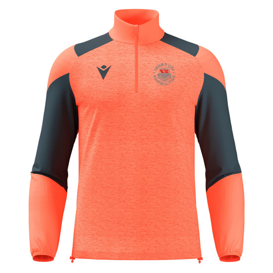 Oxford City FC - CUZCO 1/4 zip top (Neon Coral/Anthracite)